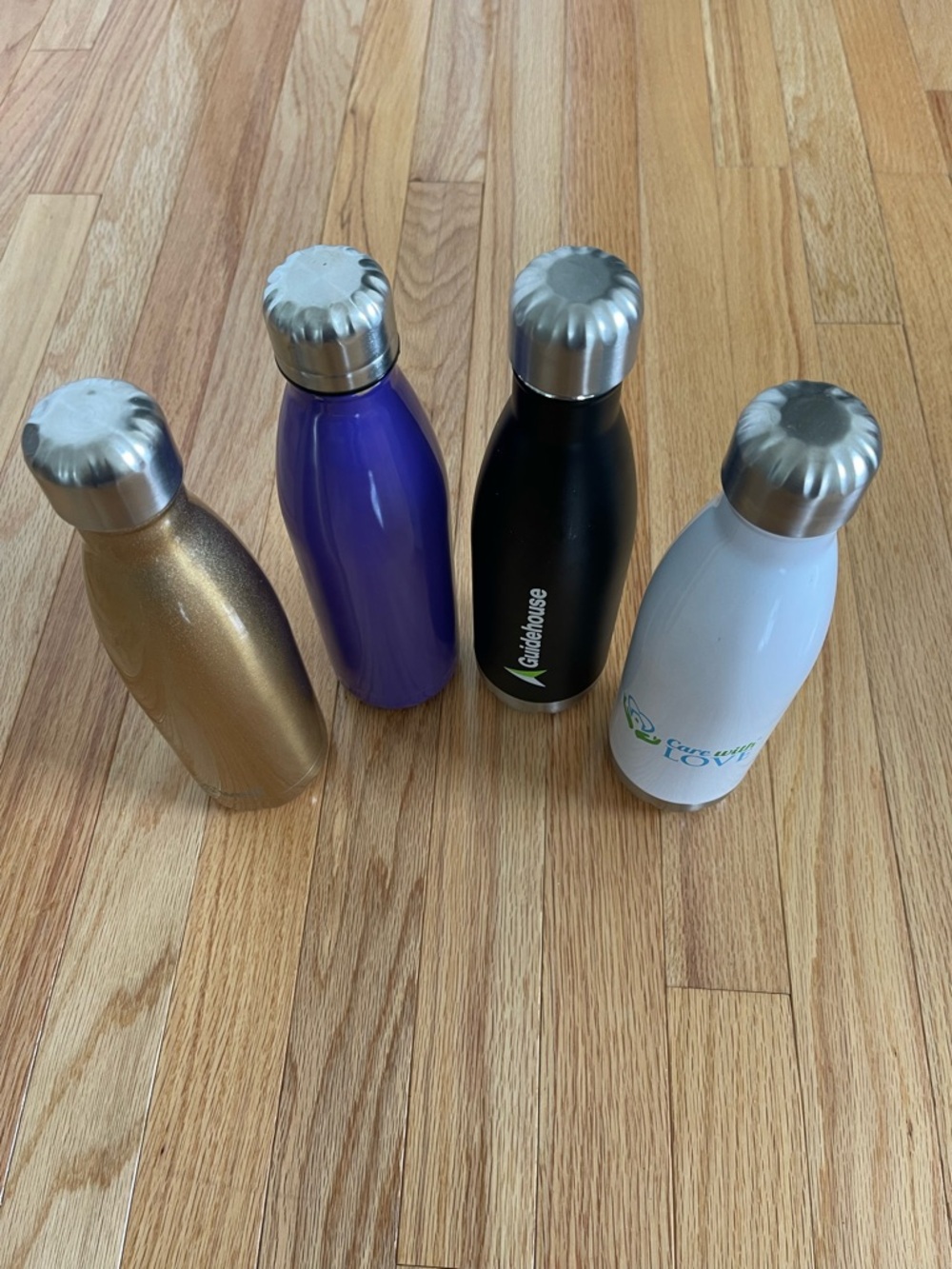 Black Insulated Stainless Water Bottle
